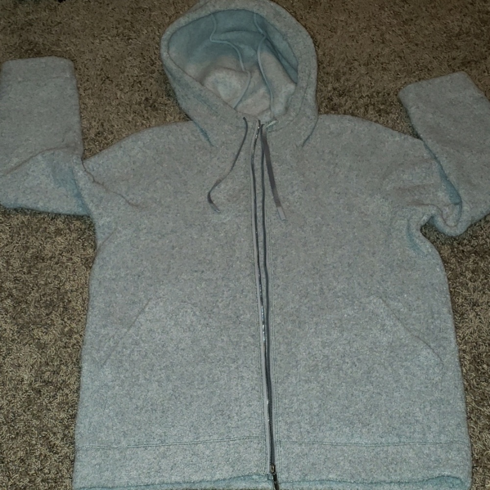Lululemon fuzzy grey hoody jacket